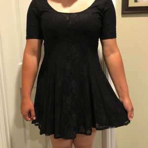 Black lace homecoming/party dress